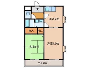 リバティビルの物件間取画像